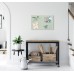Wall Mounted Magnetic Glass Board 600x400x15mm - Matt Mint