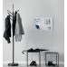 Wall Mounted Magnetic Glass Board 600x400x15mm - Matt Light Grey