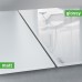 Wall Mounted Magnetic Glass Board 600x400x15mm - Matt Mint