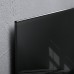 Wall Mounted Magnetic Glass Board 1300x550x15mm - Black