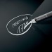 Wall Mounted Magnetic Glass Board 1300x550x15mm - Black