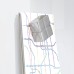 Wall Mounted Magnetic Glass Board 1500x1000x18mm - Matt Super White