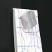 Wall Mounted Magnetic Glass Board 1300x550x15mm - Black