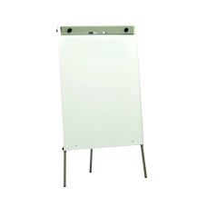 ROCADA VISUALLINE Tripod Flipchart with Melamine Dry-Wipe Surface (Height-Adjustable) - Grey