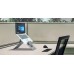Laptop Stand with Document Holder for Small Laptops - Natural Aluminium