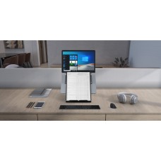 Laptop Stand with Pivotable Document Holder - Black