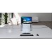 Laptop Stand with Pivotable Document Holder - Natural Aluminium