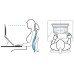 Attachable Laptop Stand - Natural Aluminium